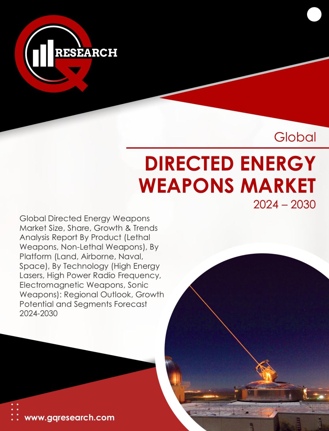 Directed Energy Weapons Market Size, Share, Growth & Forecast to 2030 | GQ Research