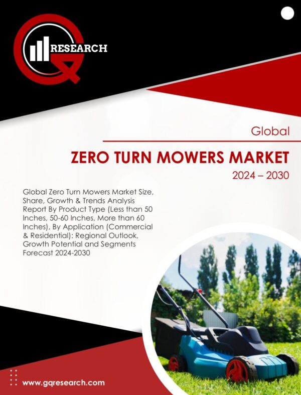 Zero Turn Mowers Market Growth Analysis by Size, Share & Forecast to 2030 | GQ Research