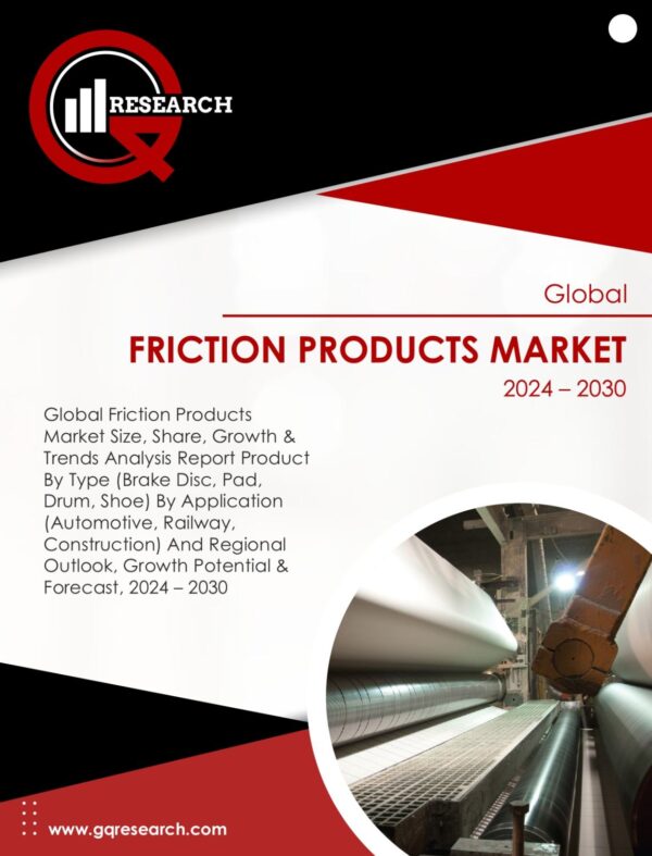 Friction Products Market Analysis by Size, Share, Growth by 2030 | GQ Research