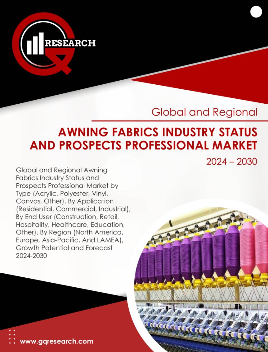 Global and Regional Awning Fabrics Market Growth Analysis by Size, Share & Forecast to 2030 | GQ Research