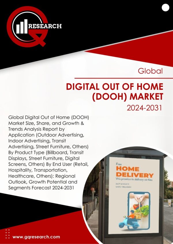 Digital Out of Home (DOOH) Market Size, Share, Growth and Forecast to 2031 | GQ Research