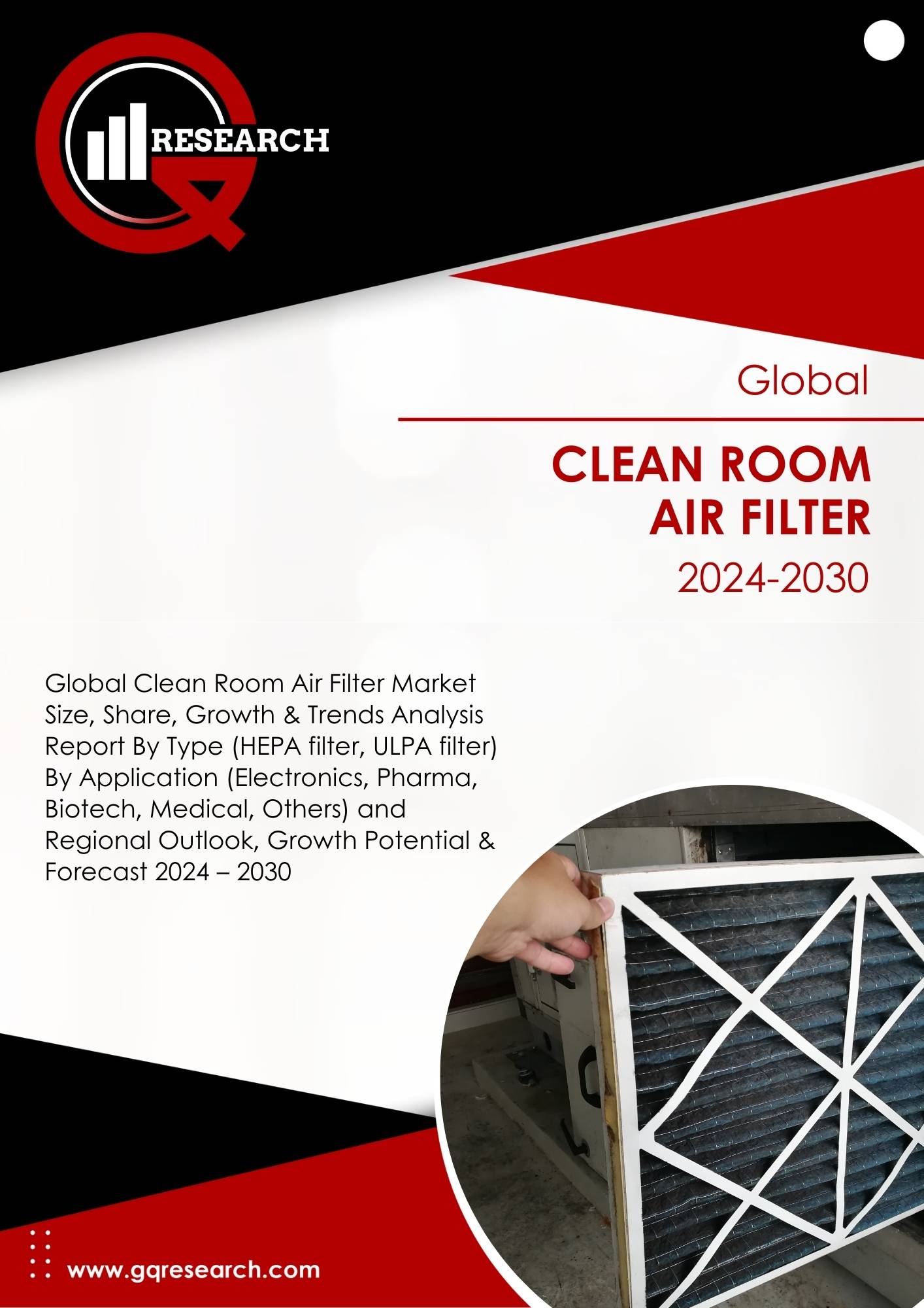 Clean Room Air Filter Market Size, Share, Growth and Forecast to 2030 | GQ Research